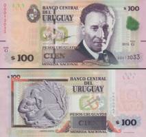 *100 Pesos Uruguayos Uruguay 2015 (2018), P95 UNC - Kliknutím na obrázok zatvorte -